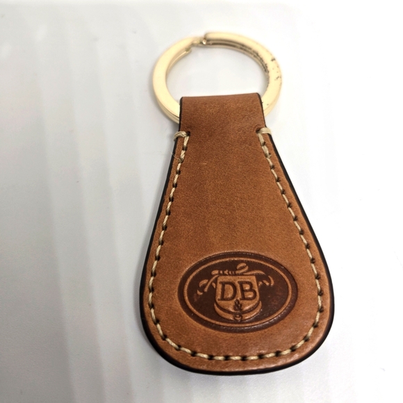 Dooney & Bourke Brown Leather Keychain - Picture 1 of 3